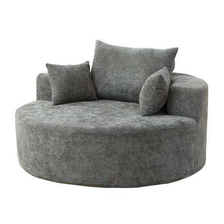 Gray Chenille Sponge Single Sofa | OROA