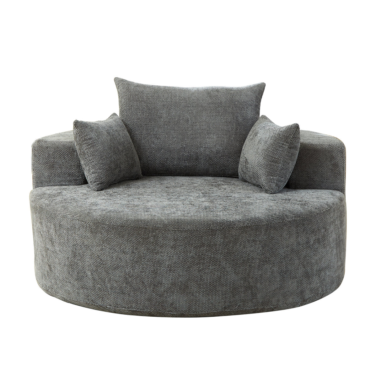 Gray Chenille Sponge Single Sofa | OROA