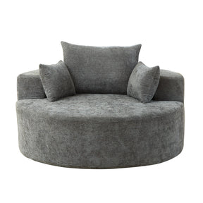 Modern European furniture - Gray Chenille Sponge Single Sofa - www.oroa.com