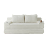 Corduroy White Sofa Bed | OROA