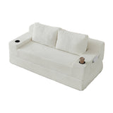 Corduroy White Sofa Bed | OROA