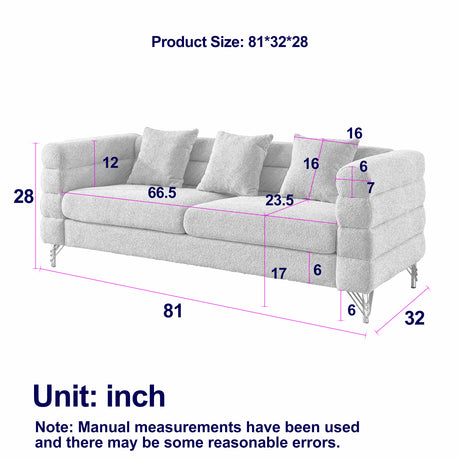 Streamline Modern 3-Seater Sofa | OROA