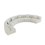Modern European furniture - Curved Symmetrical Modular Sectional Sofa - www.oroa.com