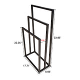 Black Freestanding Towel Rack | OROA - www.oroa.com