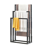 Black Freestanding Towel Rack | OROA - www.oroa.com