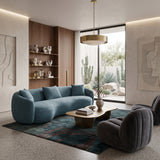 Mid Century Modern Curved Sofa | OROA