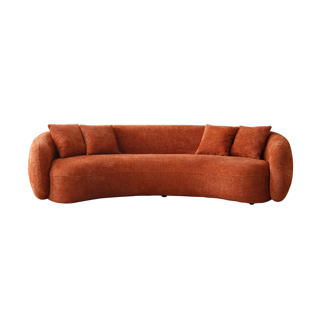 Orange 5-Seater Boucle Sectional Sofa | OROA