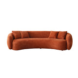 Orange 5-Seater Boucle Sectional Sofa | OROA