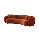 Orange 5-Seater Boucle Sectional Sofa | OROA