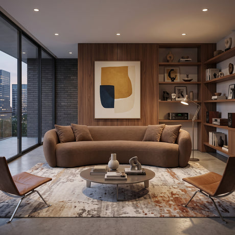 5-Seater Half Moon Sectional Sofa | OROA