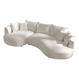 Ingenious Shape Beige Sofa | OROA