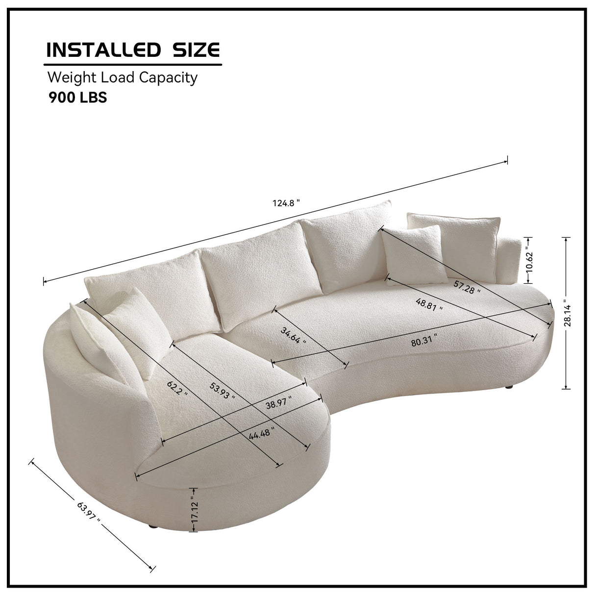 Ingenious Shape Beige Sofa | OROA