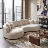 Ingenious Shape Beige Sofa | OROA
