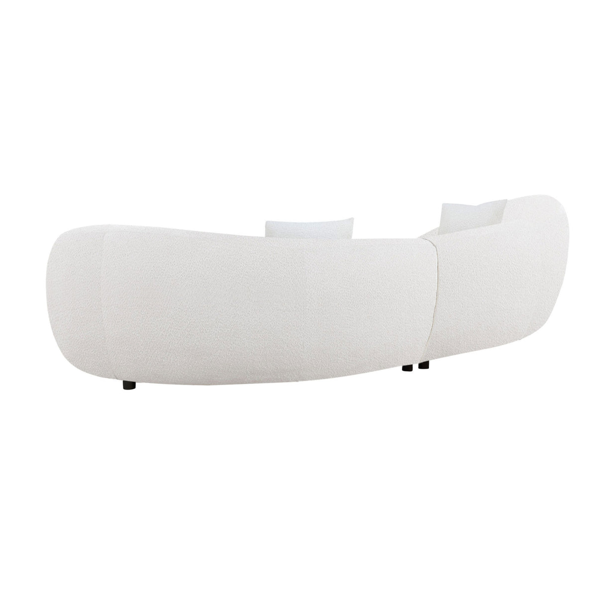 Modern White Curved Sofa | OROA