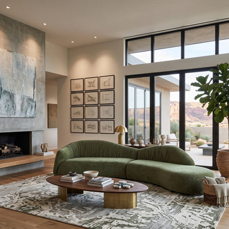 Mid-Century Upholstered Modular Sofa | OROA