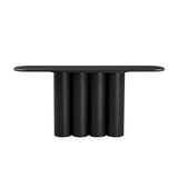 67'' Modern Black Wood Console Table | OROA