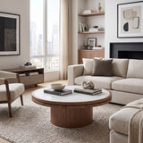 Round Walnut Coffee Table | OROA