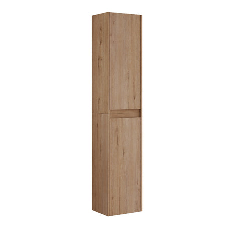 12" Imitative Oak Wall-Mounted Bathroom Side Cabinets | OROA - www.oroa.com
