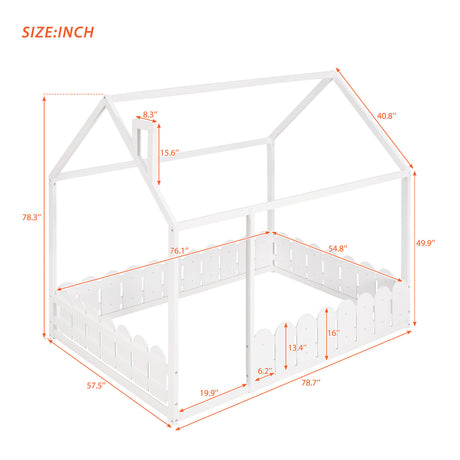 Full Size Wood Bed Frame | OROA Kids