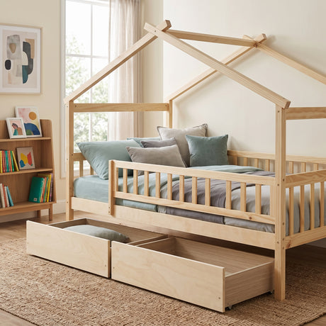 Twin Size Wooden House Bed | OROA Kids