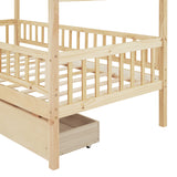 Twin Size Wooden House Bed | OROA Kids