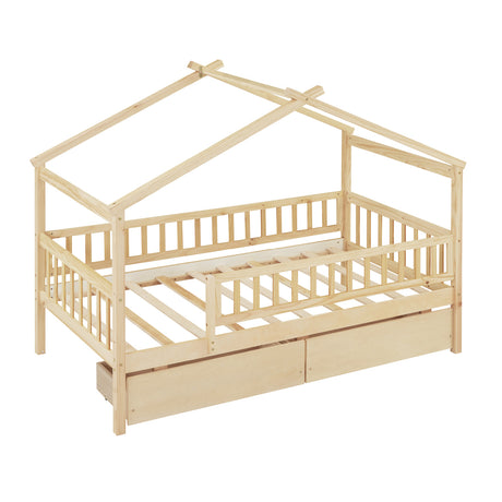 Twin Size Wooden House Bed | OROA Kids