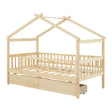 Twin Size Wooden House Bed | OROA Kids