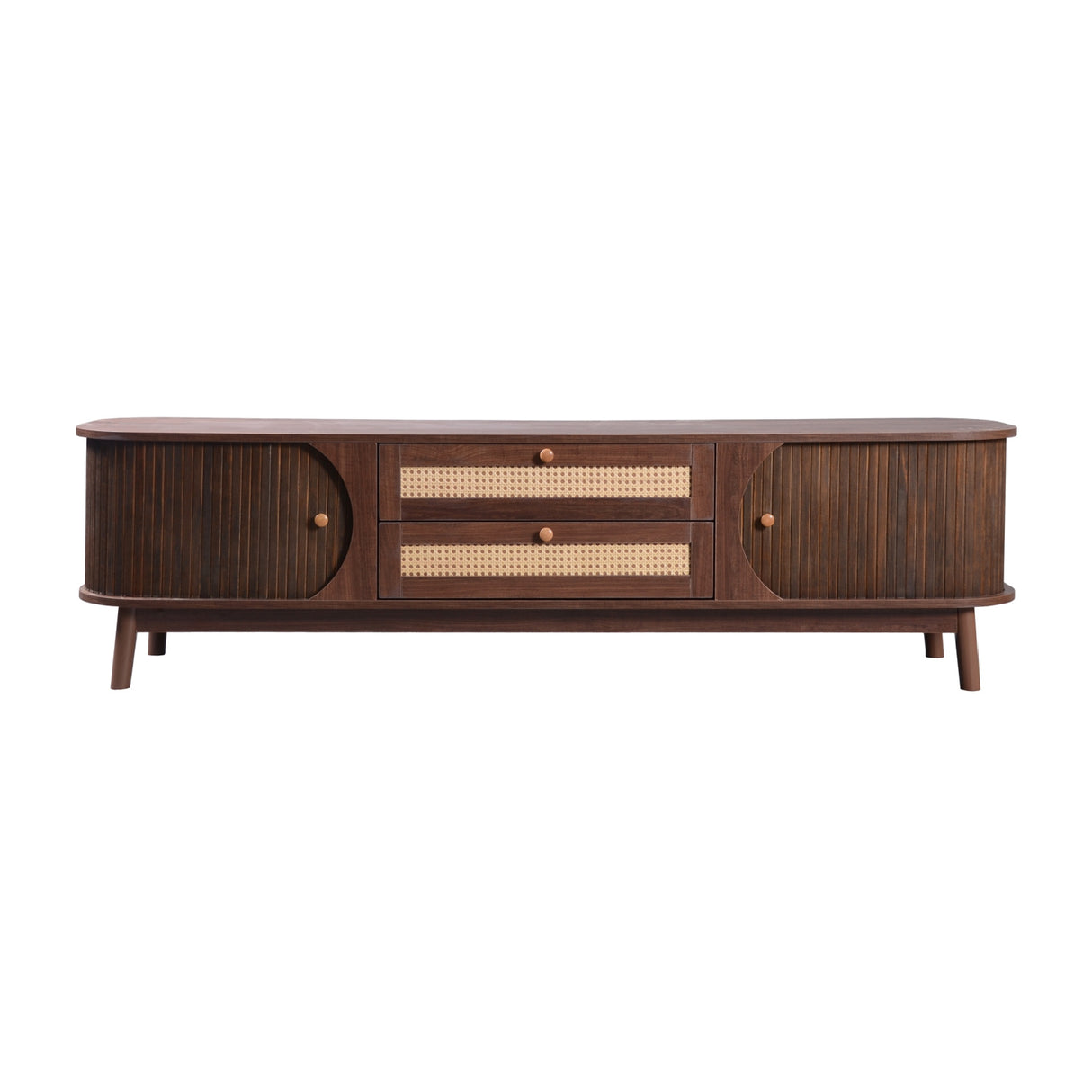 Modern European furniture - Natural Rattan Media Unit - www.oroa.com