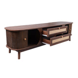 Modern European furniture - Natural Rattan Media Unit - www.oroa.com
