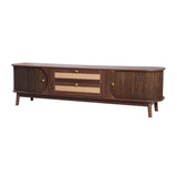 Modern European furniture - Natural Rattan Media Unit - www.oroa.com