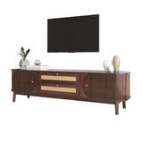 Modern European furniture - Natural Rattan Media Unit - www.oroa.com
