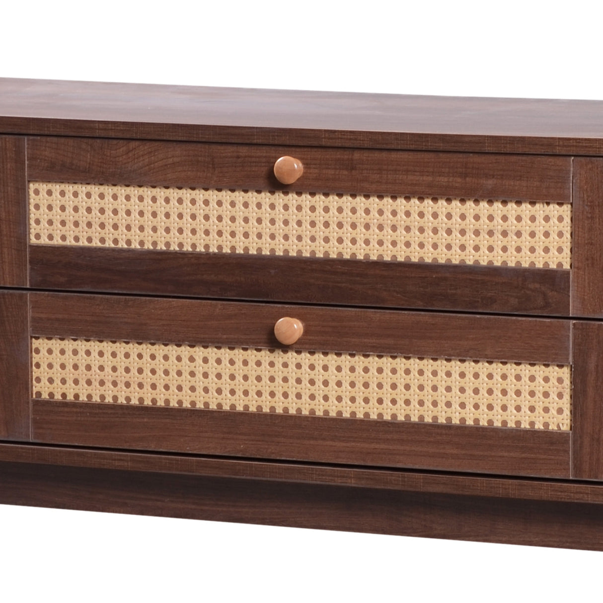 Modern European furniture - Natural Rattan Media Unit - www.oroa.com