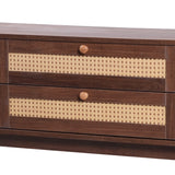 Modern European furniture - Natural Rattan Media Unit - www.oroa.com