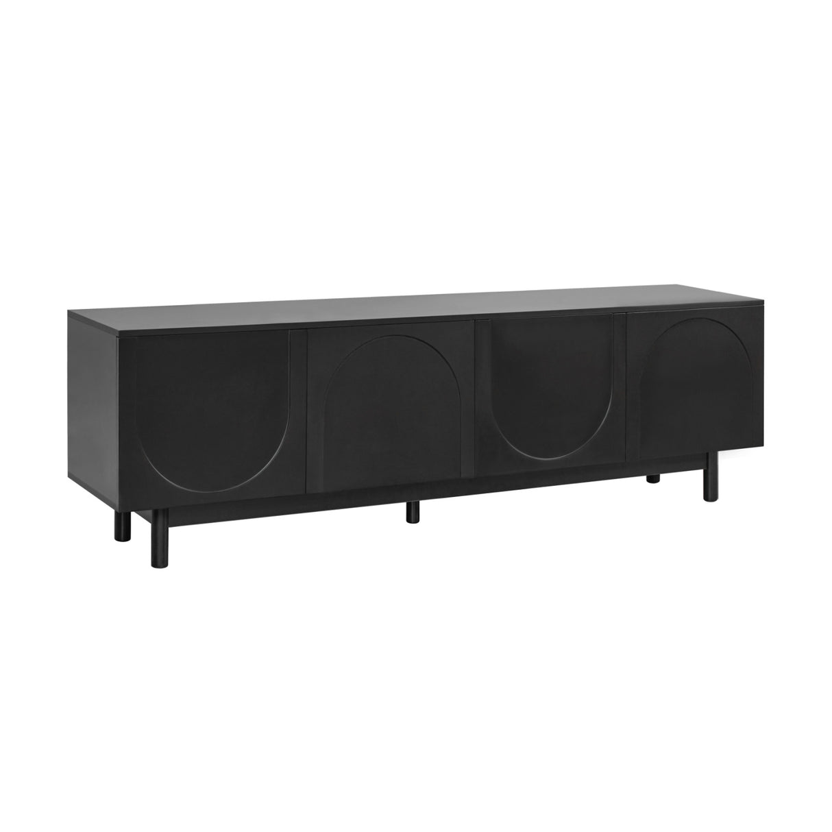 Modern European furniture - 78" TV Stand with Arch Cabinet Media Unit - www.oroa.com