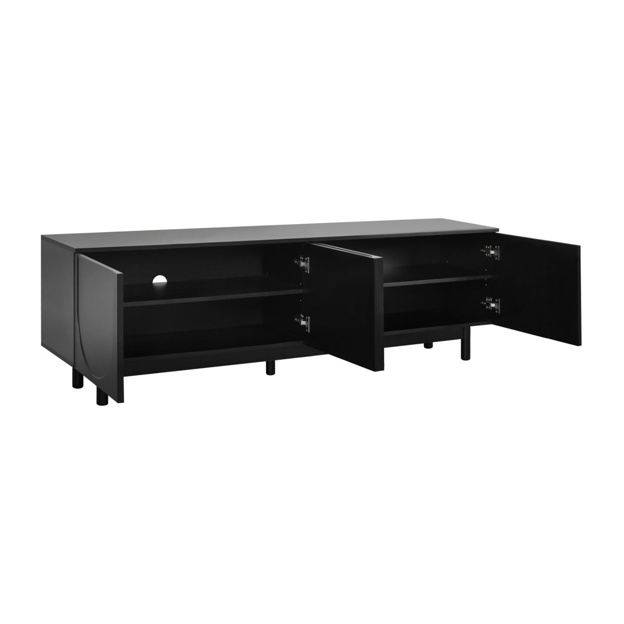 Modern European furniture - 78" TV Stand with Arch Cabinet Media Unit - www.oroa.com