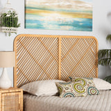 Modern European furniture - Natural Rattan Queen Size Headboard - www.oroa.com