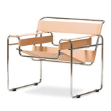 Modern European furniture - Leather Inspired Strips Accent Chair - www.oroa.com