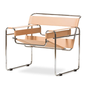 Leather Inspired Strips Accent Chair | Bali Loom Jericho | Oroa.com