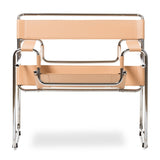 Modern European furniture - Leather Inspired Strips Accent Chair - www.oroa.com