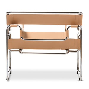 Leather Inspired Strips Accent Chair | Bali Loom Jericho | Oroa.com