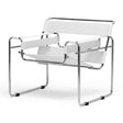 Modern European furniture - Leather Inspired Strips Accent Chair - www.oroa.com