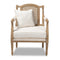 Modern European furniture - Carved Wood Framed Accent Chair - www.oroa.com