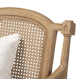 Modern European furniture - Carved Wood Framed Accent Chair - www.oroa.com