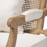 Modern European furniture - Carved Wood Framed Accent Chair - www.oroa.com