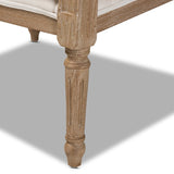 Modern European furniture - Carved Wood Framed Accent Chair - www.oroa.com