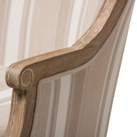 Modern European furniture - Brown Stripe Accent Chair - www.oroa.com