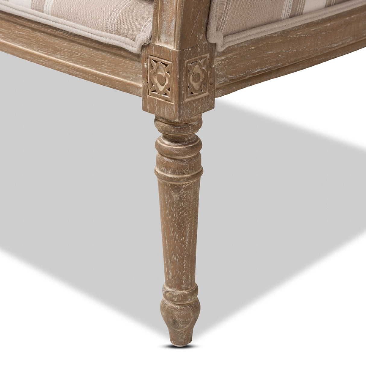 Modern European furniture - Brown Stripe Accent Chair - www.oroa.com