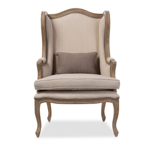Wooden French Provincial Accent Chair | Bali Loom Oreille | Oroa.com