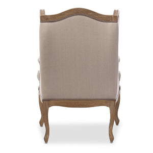 Wooden French Provincial Accent Chair | Bali Loom Oreille | Oroa.com