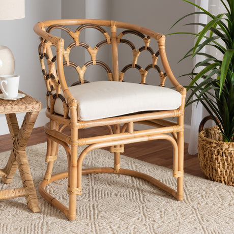 Bohemian Rattan Accent Chair | Novi Living Aster